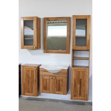 Mobilier baie din lemn masiv, 145 x 31 x 190 cm